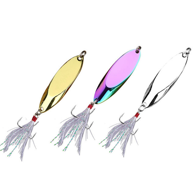 Fishing Lure Spoon - 1pc 2.5g-35g colher de metal isca