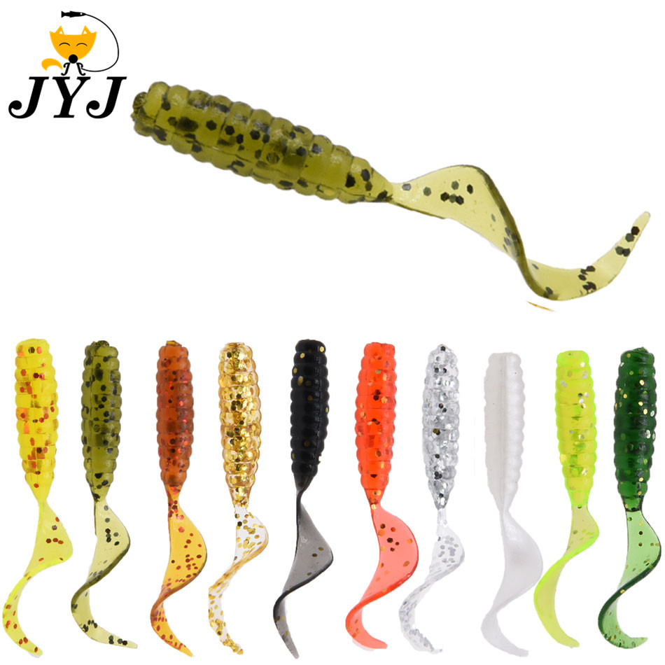 Fishing Lure Soft Plastic - 20 ou 30 peças de sílica