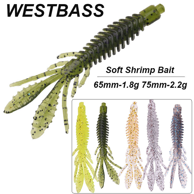 Fishing Lure Soft Plastic - Westbass 5 pçs iscas de larva