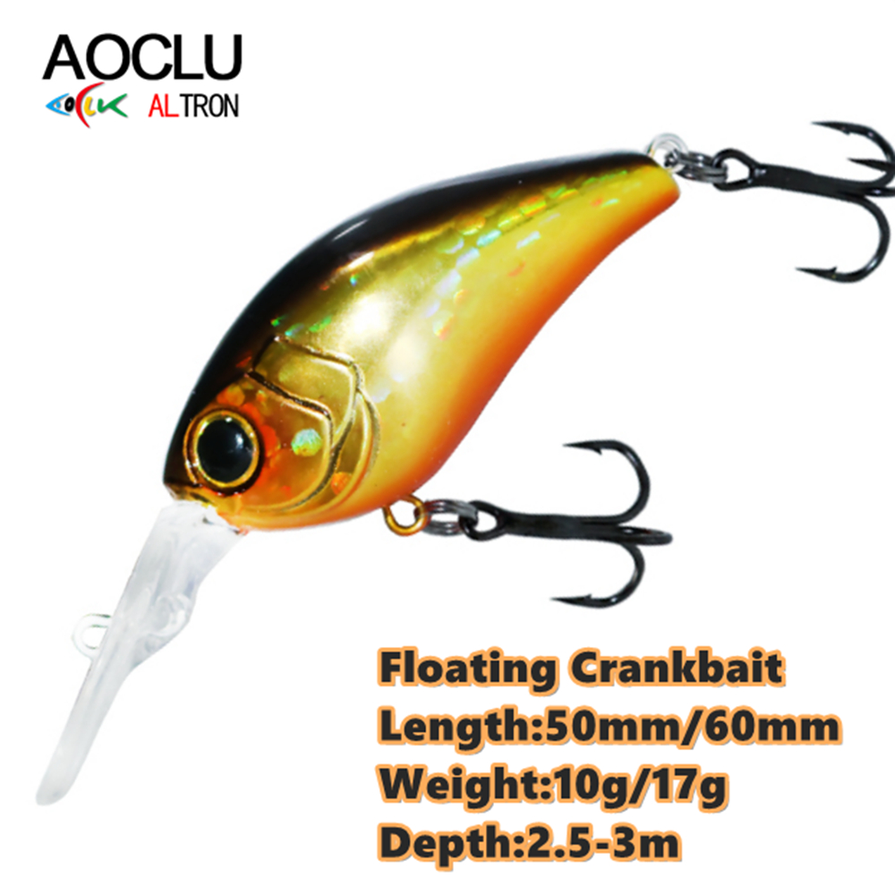 Aoclu-isca minnow flutuante, 5 - Fishing Lure Crankbait avaliação e preço