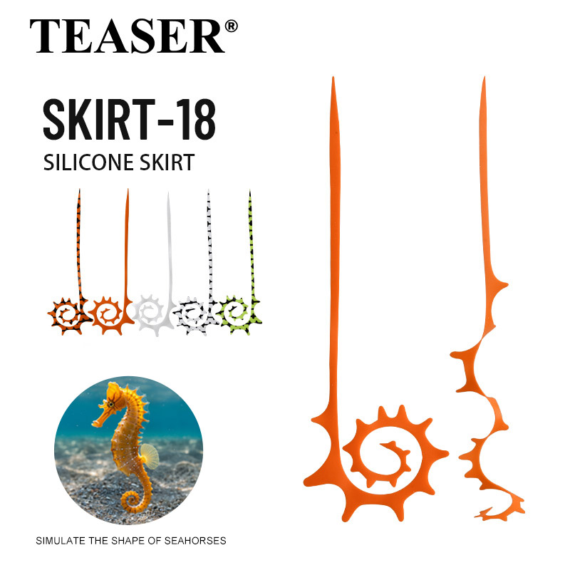 TEASER 5 peças SKIRT-18 145mm  - Fishing Lure Jig avaliação e preço