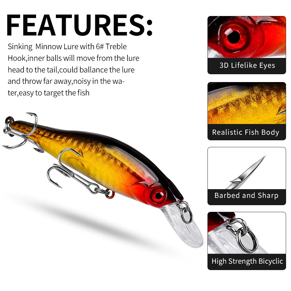 Iscas de Pesca Artificial de L - Fishing Lure Jerkbait avaliação e preço