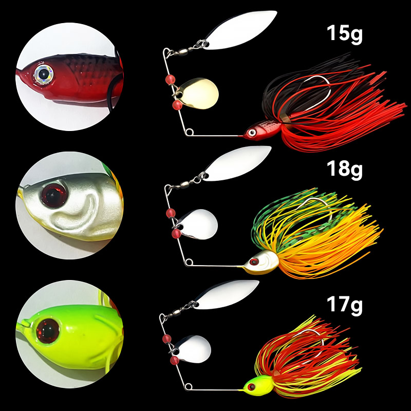 Bazooka 15g 18g spinnerbait is - Fishing Lure Buzzbait avaliação e preço