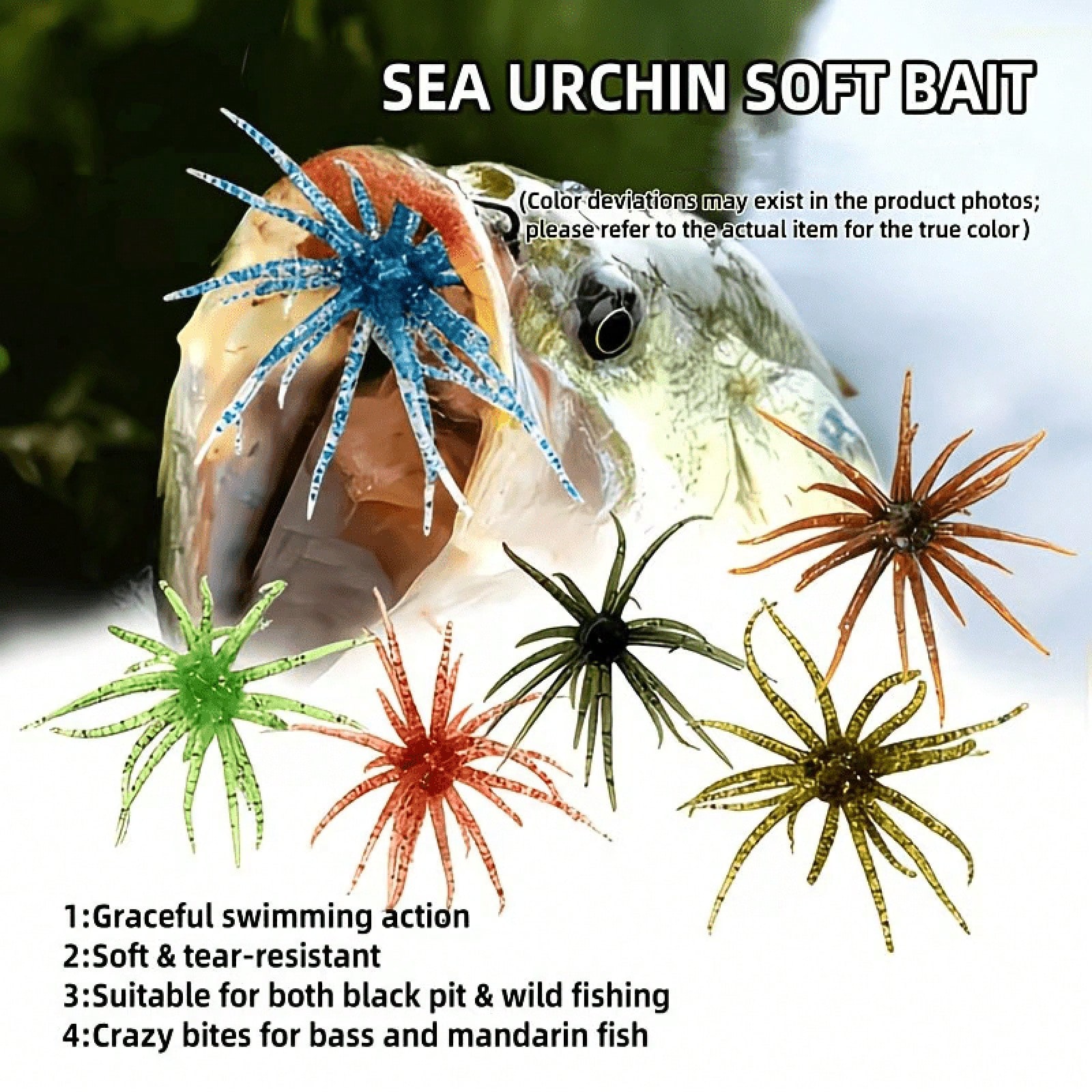 6 peças de iscas macias para p - Fishing Lure Soft Plastic avaliação e preço