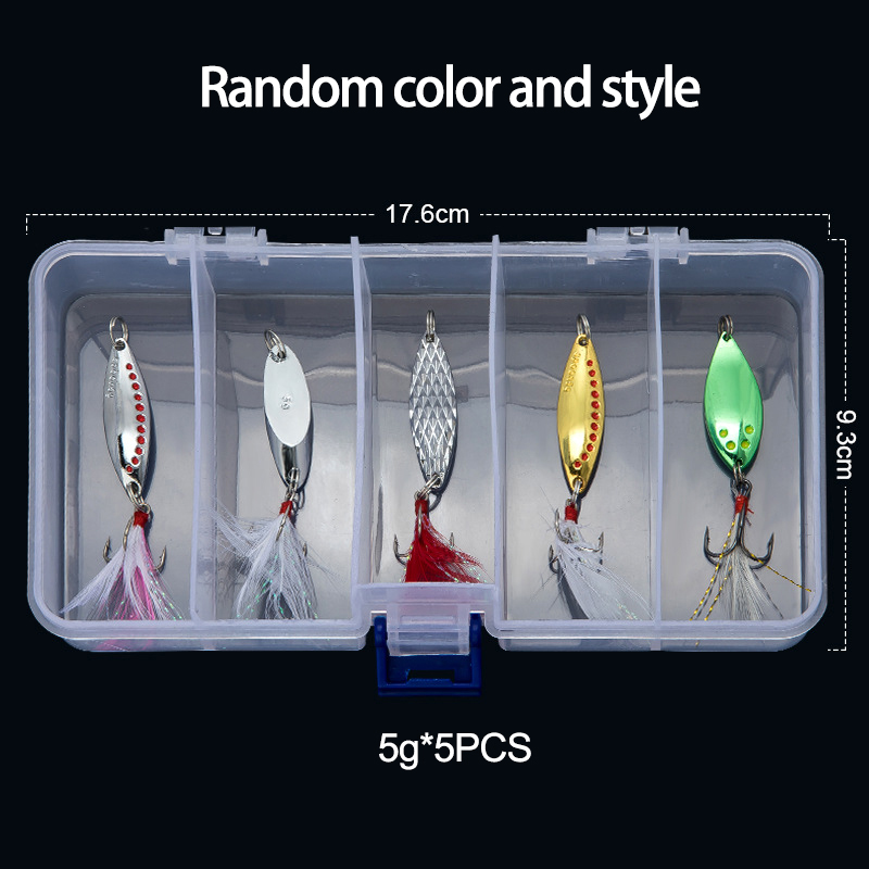 Colher de metal girador isca d - Fishing Lure Spoon avaliação e preço