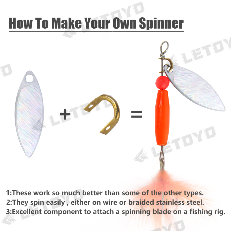 Letoyo 100 peças de presilhas  - Fishing Lure Spoon avaliação e preço