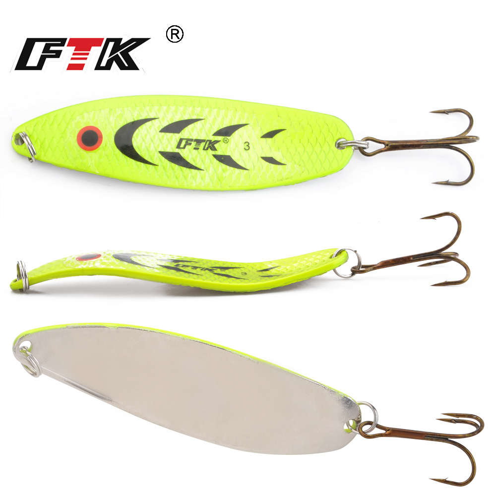Iscas de Pesca FTK 20g/30g par - Fishing Lure Spoon avaliação e preço