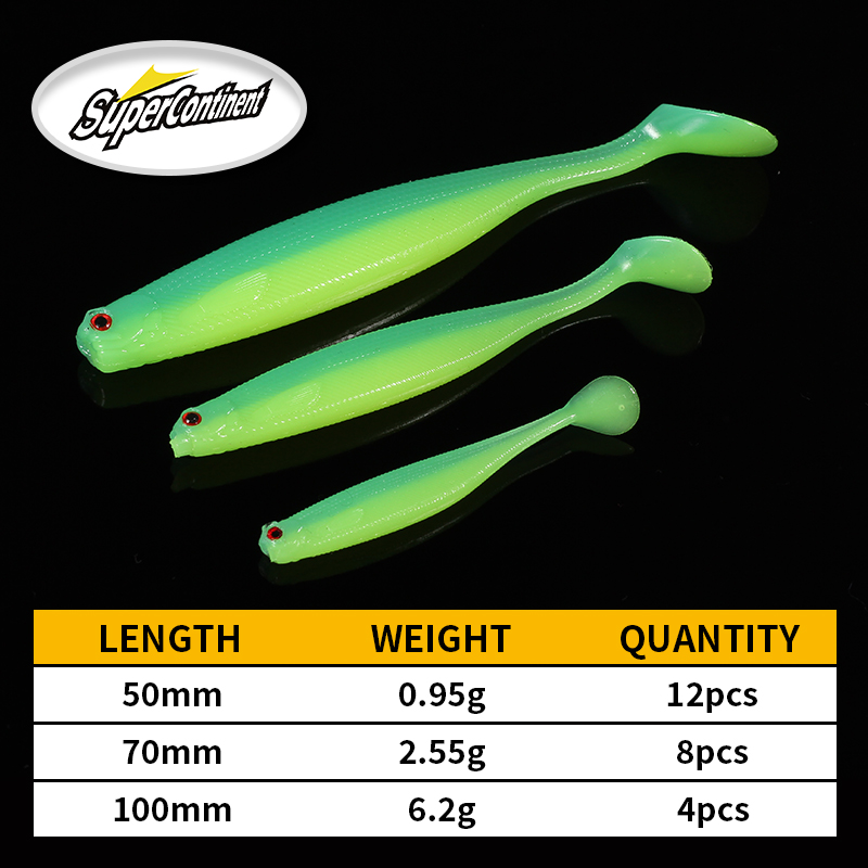 2022 supercontinente shadtteez - Fishing Lure Soft Plastic avaliação e preço