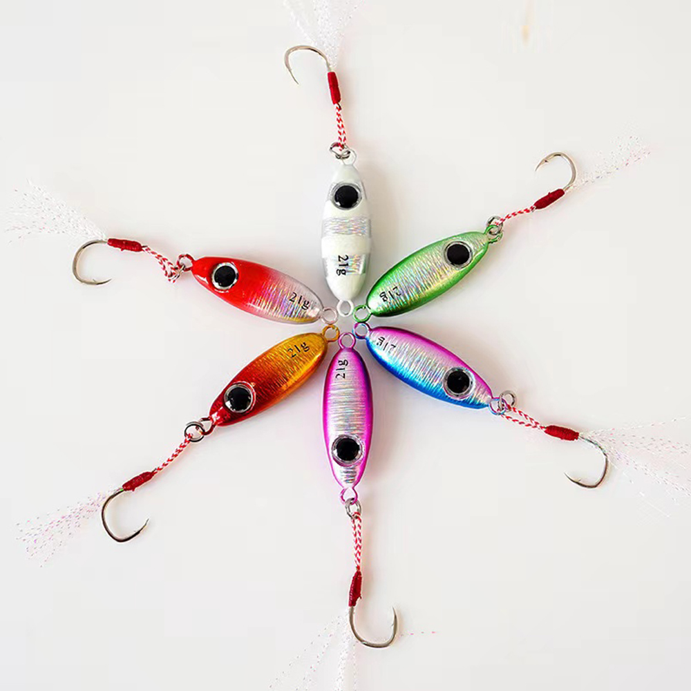 6 pçs micro metal jigging isca - Fishing Lure Soft Plastic avaliação e preço