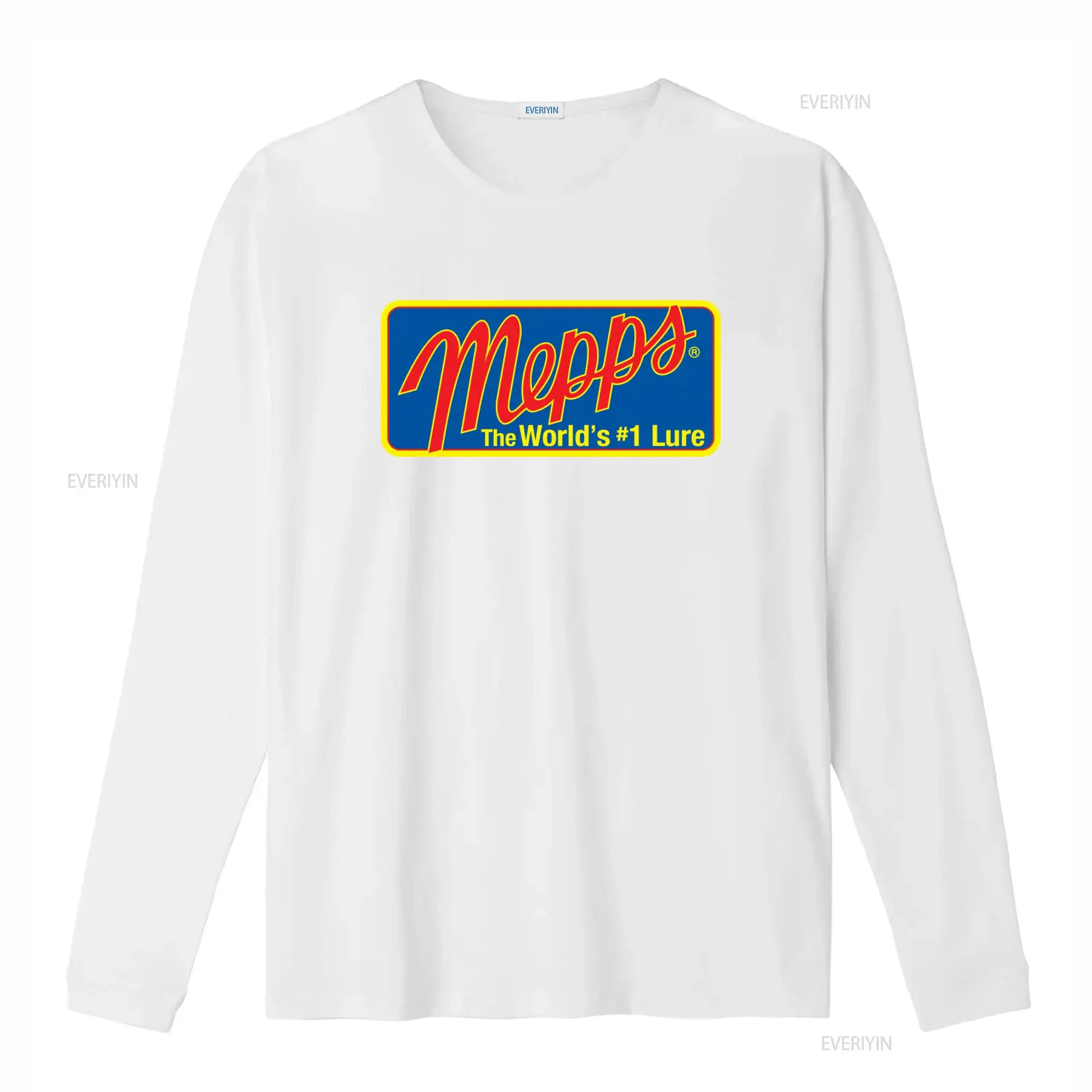 Camiseta com logotipo Mepps Fi - Fishing Lure Spoon avaliação e preço