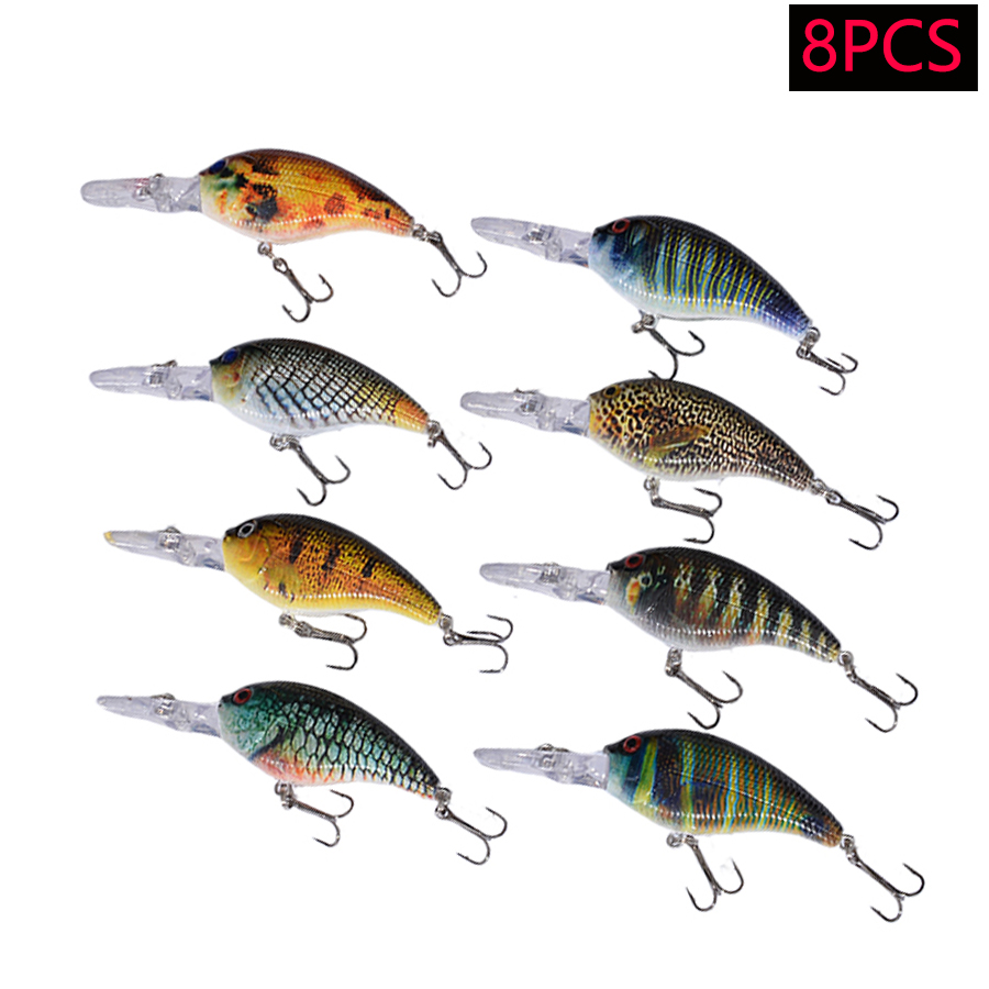 Conjunto de 8 Iscas Artificiai - Fishing Lure Jerkbait avaliação e preço