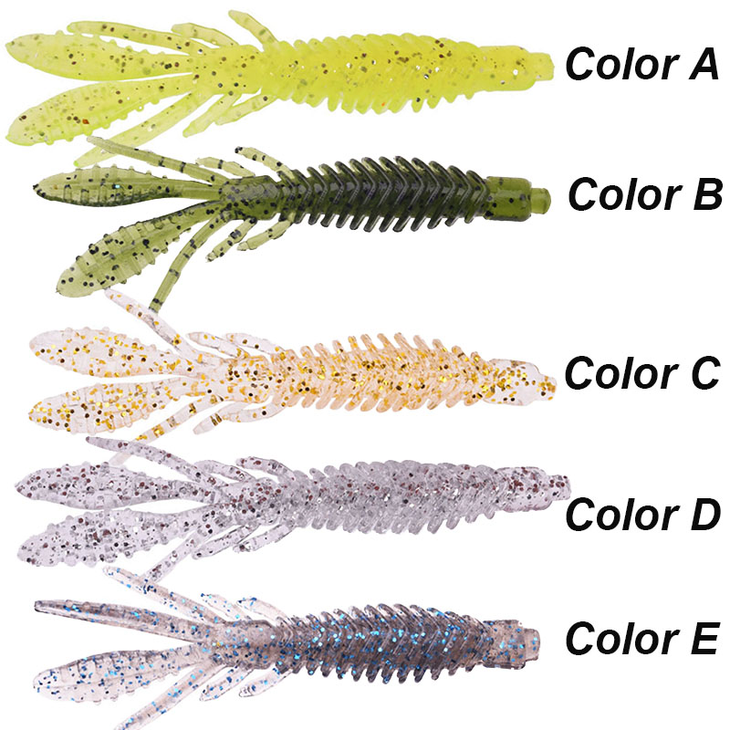 Westbass 5 pçs iscas de larva  - Fishing Lure Soft Plastic avaliação e preço