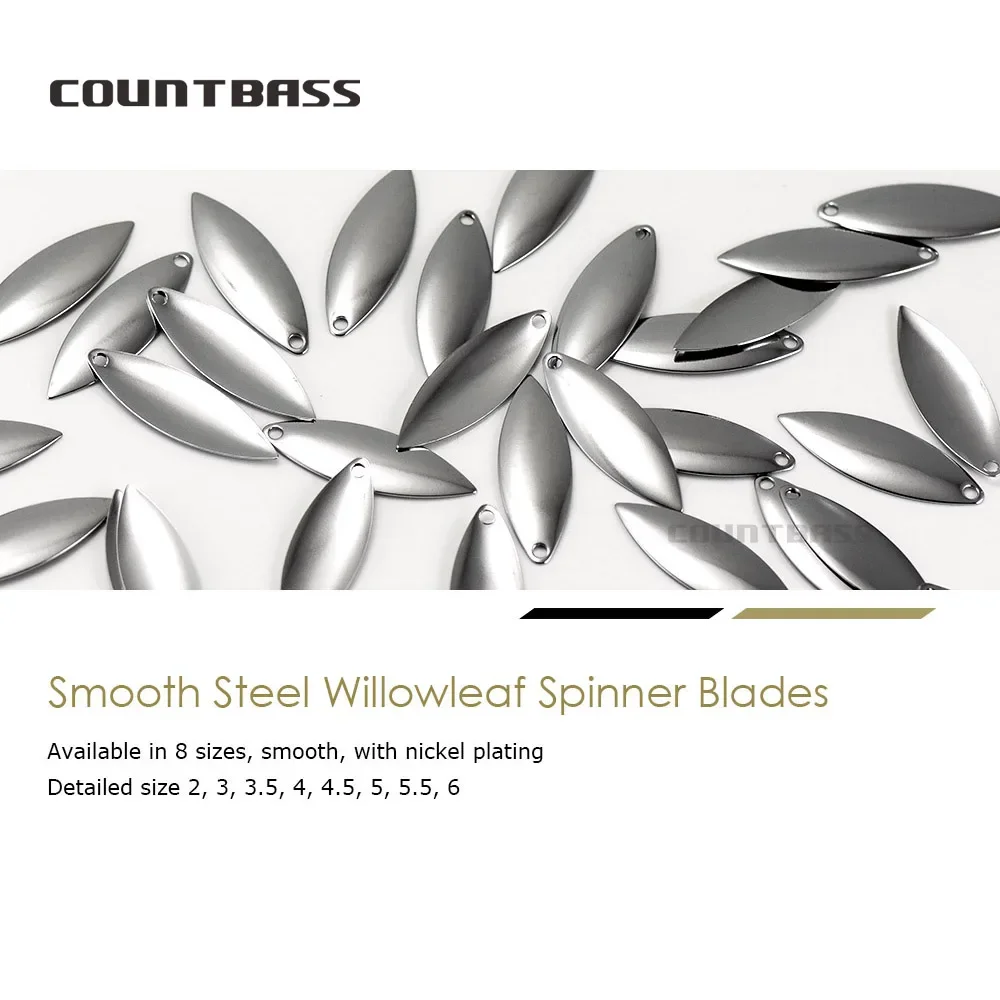 Countbass 50 peças tamanho 1-6 - Fishing Lure Blade Bait avaliação e preço